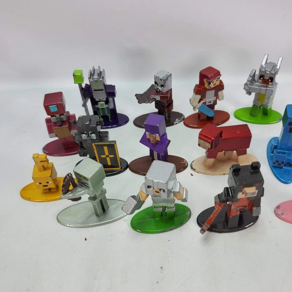 Jada Toys Minecraft Dungeons Nano Metalfigs Die-Cast Metal Mini Figures Lot 14pc
